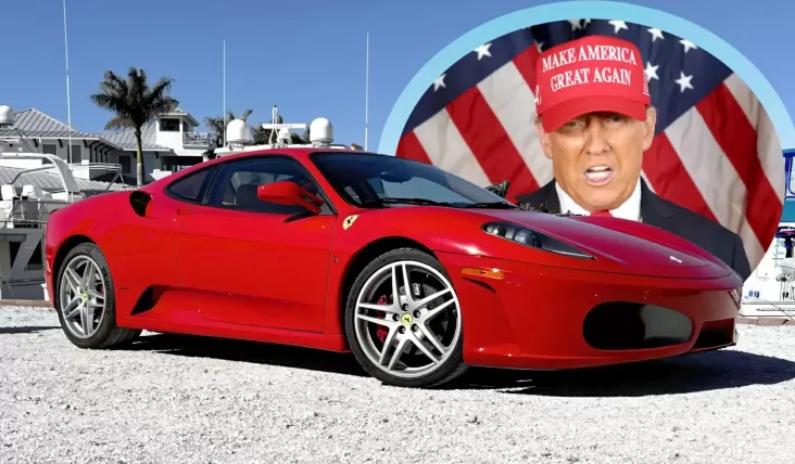 Ferrari F430 Milik Donald Trump Jadi Bintang di Balai Lelang Saat Pelantikan Presiden AS ke-47