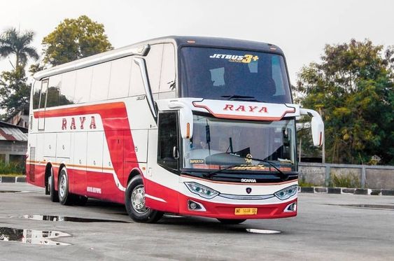 Bus Raya Mengeluarkan Kendaraan Terbaru, Dibuat oleh Karoseri Laksana dengan Warna yang Mengesankan