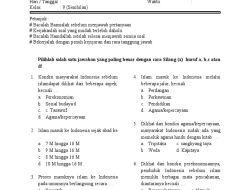 Jawaban Soal SKI Kelas 9 Semester 1 Kurikulum Baru