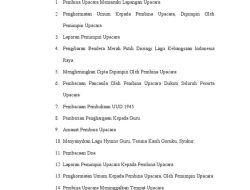 Contoh Susunan Upacara Hari Guru 25 November 2025