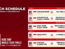 Jadwal Final BWF World Tour 2025: Jojo vs Kunlavut di TVRI Sport
