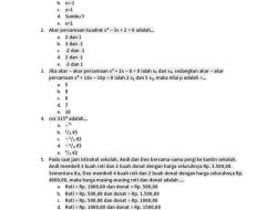 Kumpulan soal matematika kelas 10 SMA semester 2 tahun 2025/2026