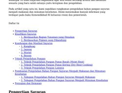Latihan Soal Prakarya Kelas 9 Bab 4 Pengolahan Bahan Pangan