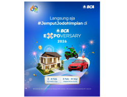 BCA Expoversary 2026 Tawarkan Solusi Pembiayaan Hunian dan Kendaraan dalam Satu Acara