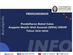 Undip Semarang Buka Pendaftaran Anggota Majelis Wali Amanat Baru, 3 Kuota untuk Masyarakat Umum