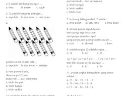 Benda Berbentuk Persegi Panjang? Soal Matematika Kelas 1 SD Semester 2