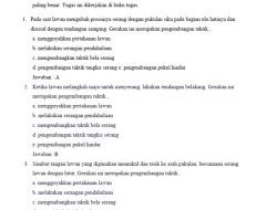 50 Soal Essay PJOK Kelas 9 SMP MTs 2026 dengan Kunci Jawaban