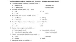 Latihan Soal Ujian Akhir Semester PAI Kelas 6 SD Kurikulum Merdeka dengan Kunci Jawaban